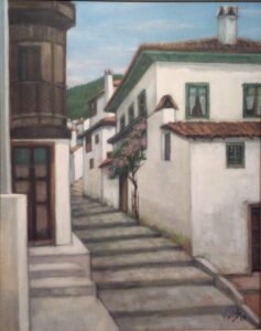 Marmaris Evleri,50x40 Cm.Tuv.Üz.Y.Boya