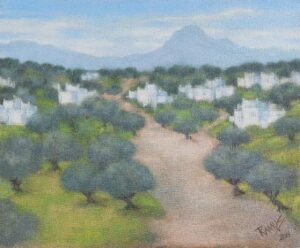 Bodrum Gümüşlük I 40x32 Cm.Tuv.Üz.Y.Boya