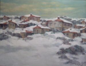 Kış Manzarası,40x50 Cm.Tuv.Üz.Y.boya